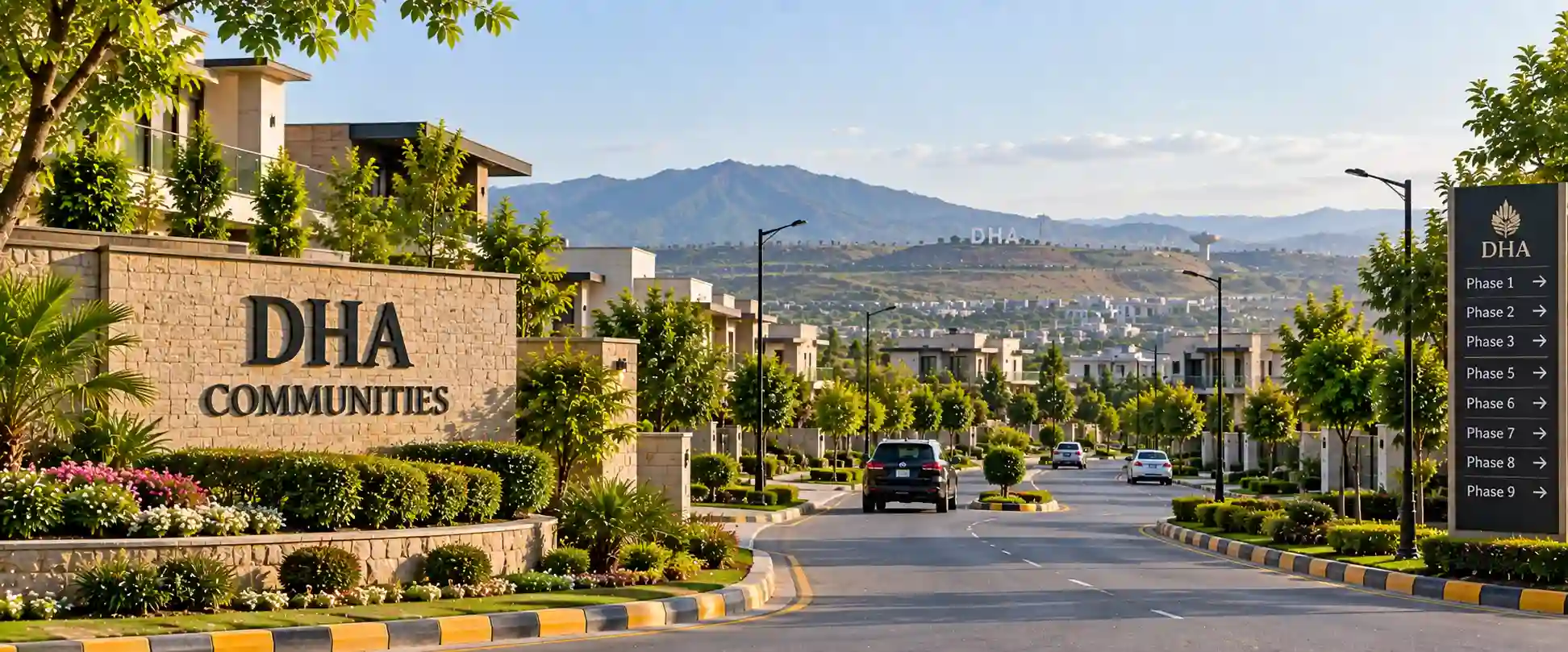 Illustrative lifestyle imagery for DHA Communities